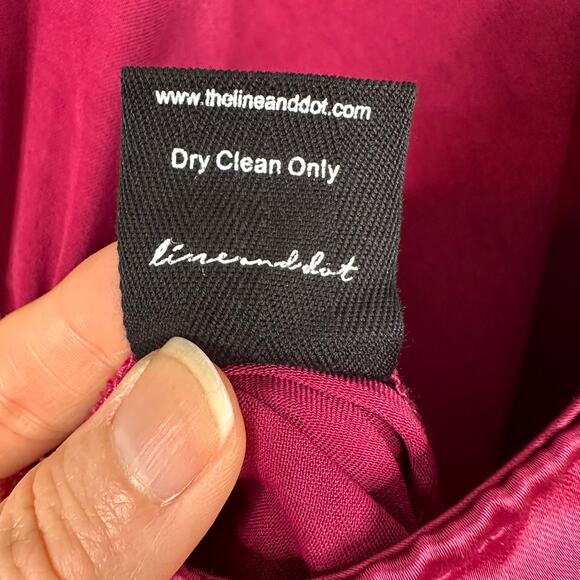 Line & Dot Simone Dress in Cranberry - Picture 10 of 10